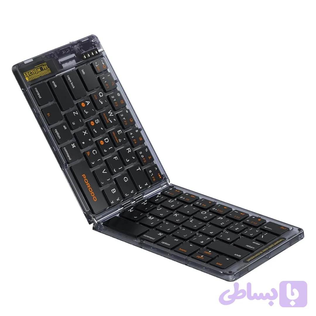 کیبورد بی سیم پرودو مدل CRYSTAL SHELL PD-ETK03 — تصویر 1