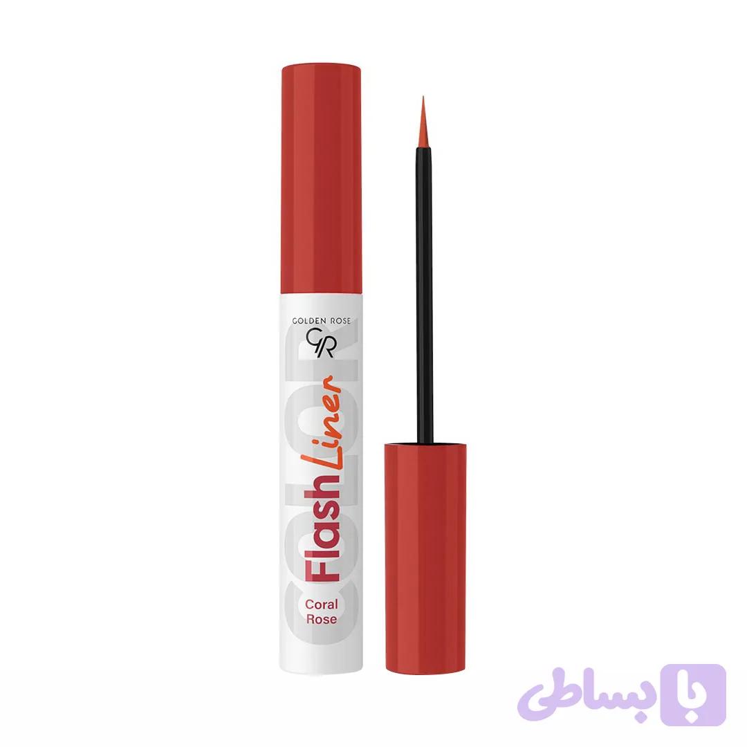خط چشم گلدن رز مدل FLASH LINER رنگ Coral Rose — تصویر 1