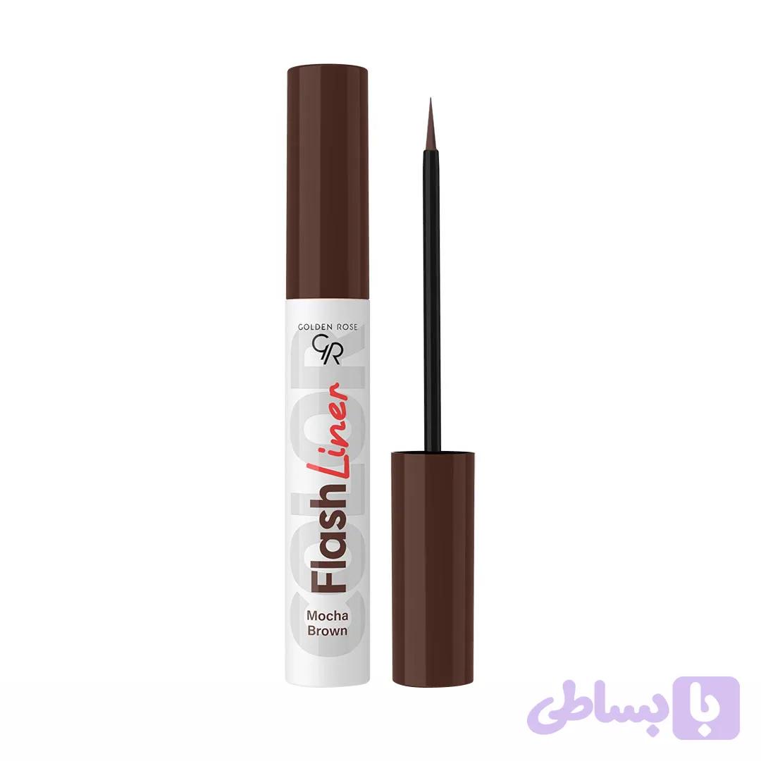 خط چشم گلدن رز مدل FLASH LINER رنگ Mocha Brown — تصویر 1