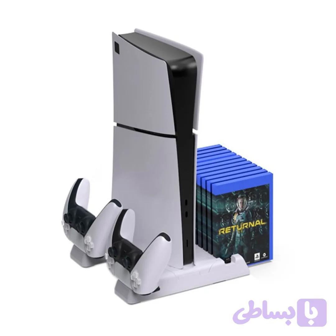 فن خنک کننده و پایه شارژر پلی استیشن 5 اسلیم دابی مدل TP5-3537 — تصویر 1
