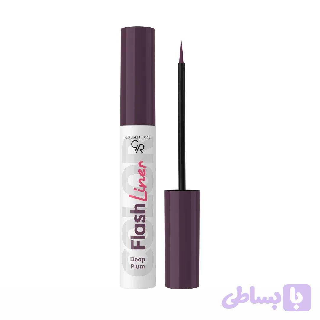 خط چشم گلدن رز مدل FLASH LINER رنگ Deep Plum — تصویر 1