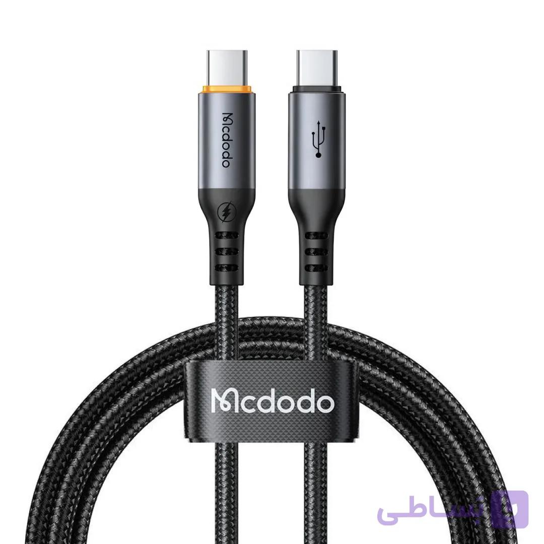 کابل شارژ سریع هوشمند تایپ سی به تایپ سی 100 وات قطع کن اتومات مک دودو مدل Mcdodo CA-2040 — تصویر 1