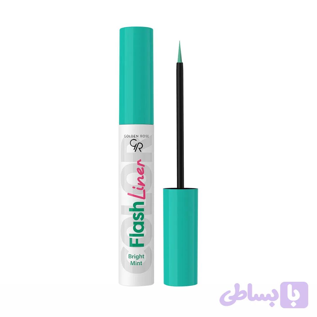 خط چشم گلدن رز مدل FLASH LINER رنگ BRIGHT MINT — تصویر 1