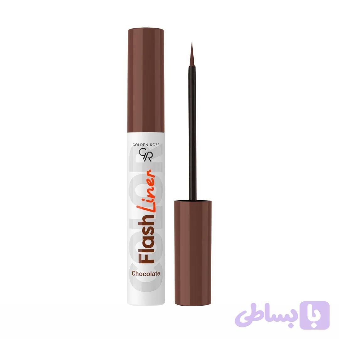 خط چشم گلدن رز مدل FLASH LINER رنگ Chocolate — تصویر 1