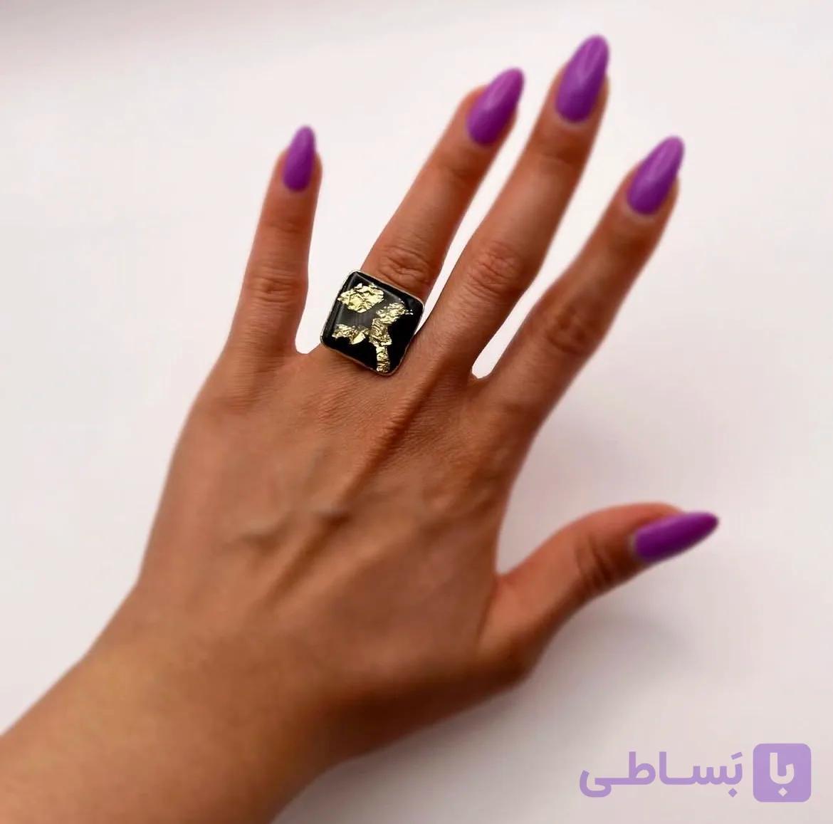 انگشتر دستساز شکیبا با طراحی جذاب و شیک