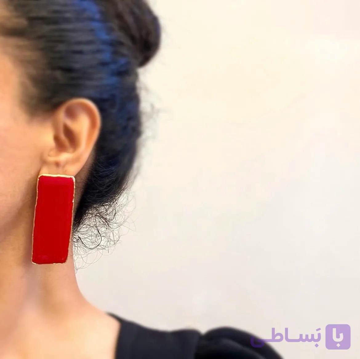 گوشواره رزینی شکیبا دستساز و شیک