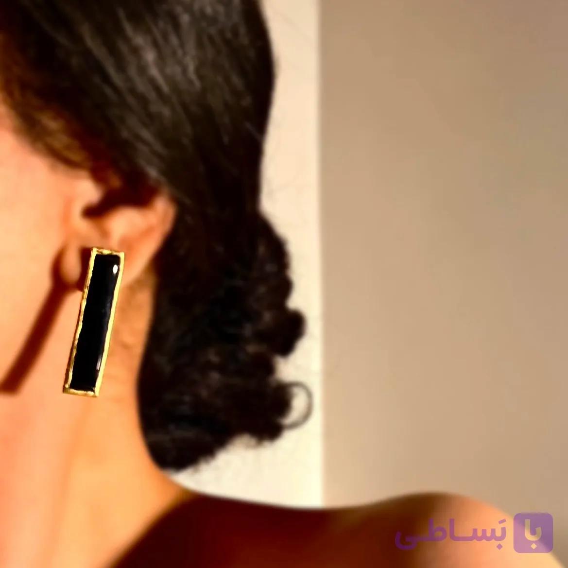 گوشواره نگیندار شکیبا دستساز مینیمال و شیک