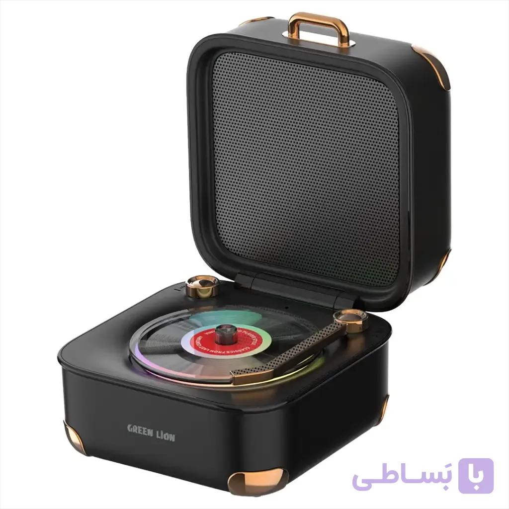 اسپیکر بلوتوثی طرح گرامافون گرین لاین مدل Gramo Vinyl — تصویر 1