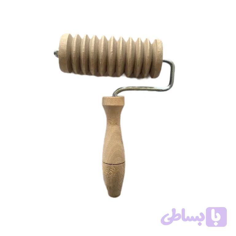 وردنه چوبی شیار دار ۱۰ سانتی