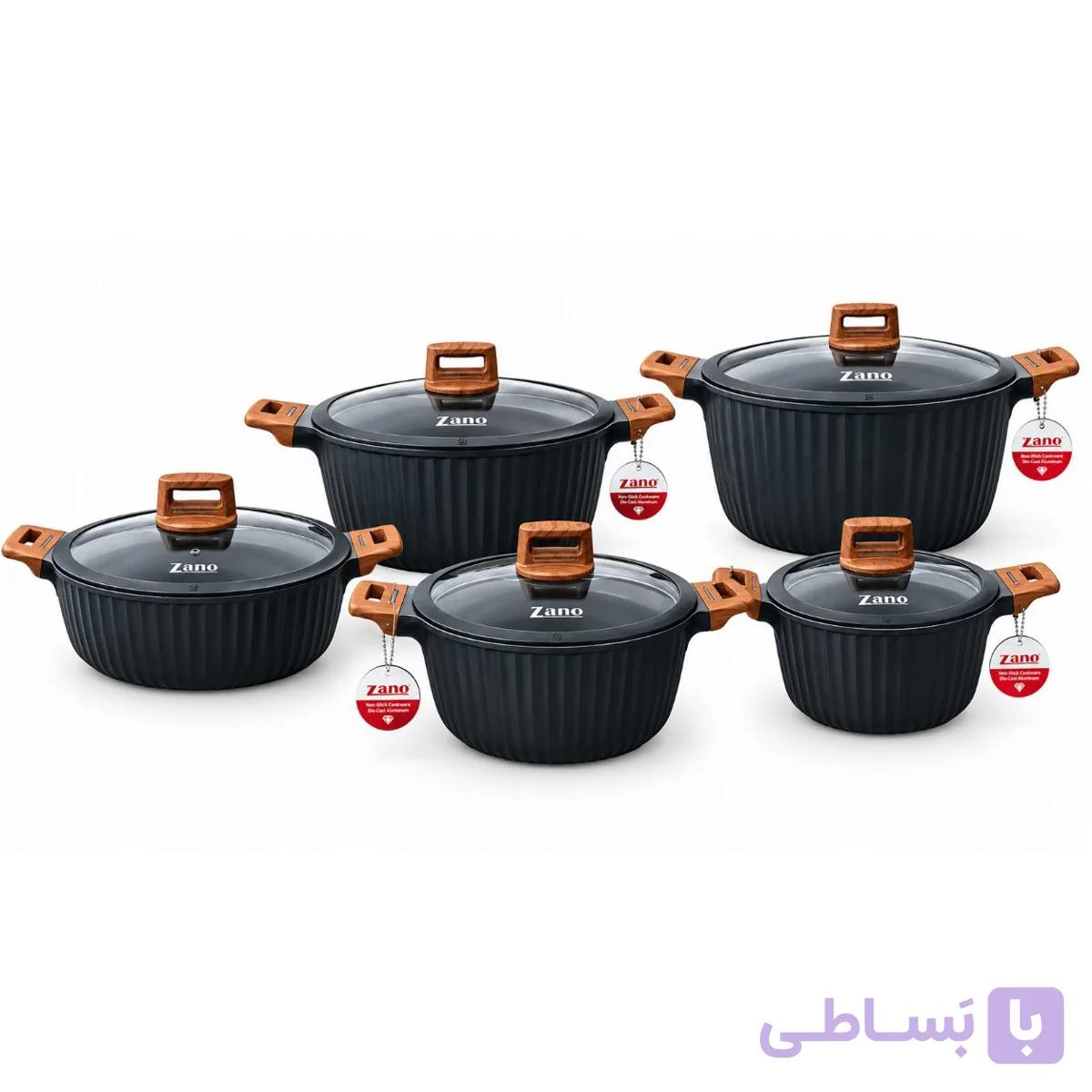 سرویس قابلمه گرانیتی 10 پارچه برند ZANO