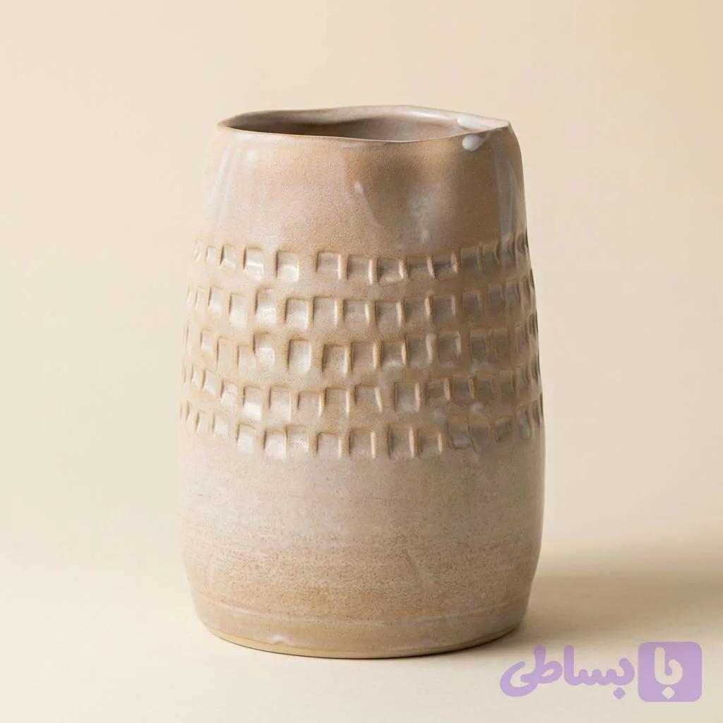 گلدان ویندو سفالی لعابدار