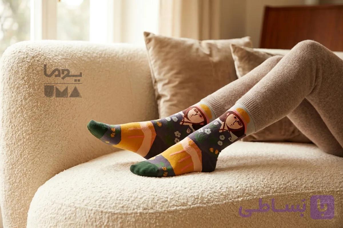 جوراب ساقدار بانوی کلاه پوش ( برند ماکسیائو)