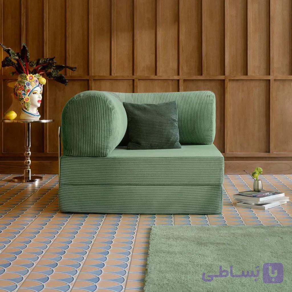 مبل تک نفره تختخواب شو 713 مبل گوشه — تصویر 1