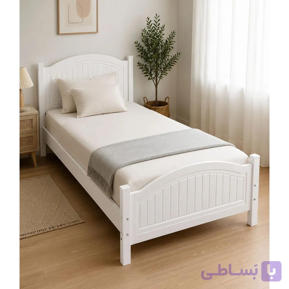 تخت خواب یک نفره مدرن mdf مبل گوشه کد729(قیمت تولیدی) — تصویر 1