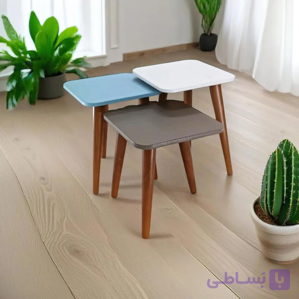 میزعسلی مربع مدرن جدید 322 کد60