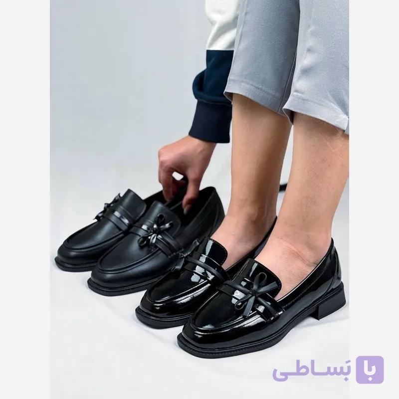 کالج دخترانه پاپیون‌دار زنانه | مدل ورنی و چرمی