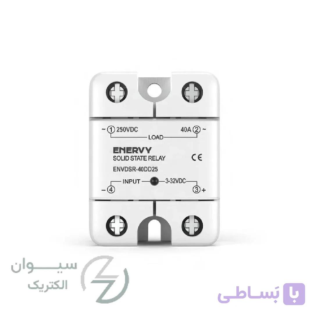 رله حالت جامد 40 آمپر DC مدل ENVDSR-40DD25
