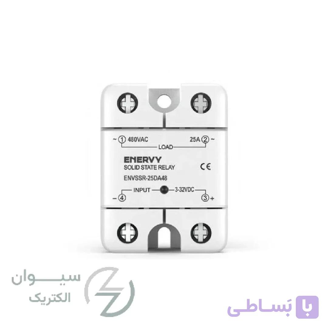 رله حالت جامد 25 آمپر تکفاز ENVSSR-25DA48