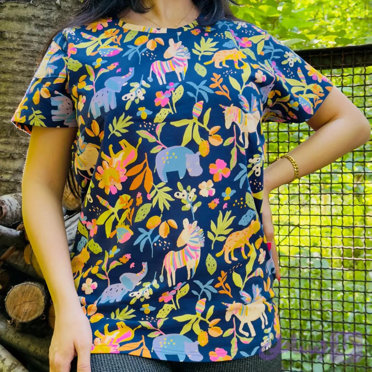 تیشرت زنانه اچ اند ام H&M نخی یقه گرد سری C — تصویر 1