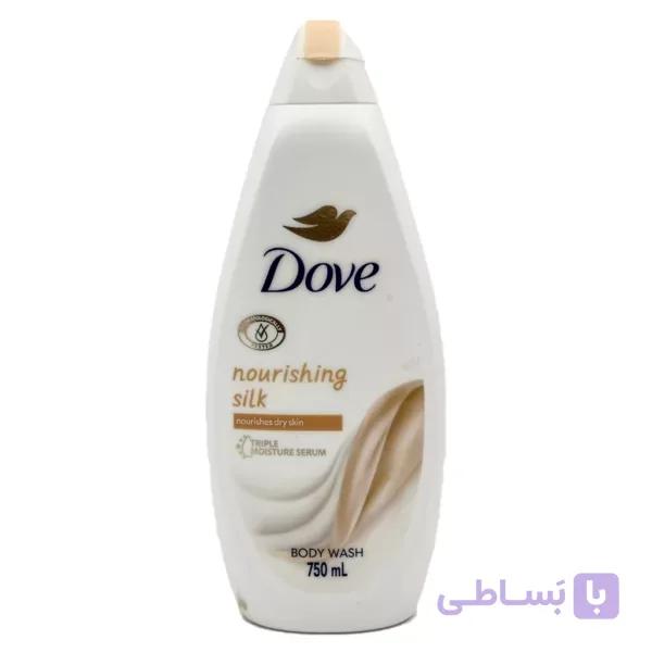 شامپو بدن داو مغذی پوست خشک داو مدلnourishing silk 500 میل