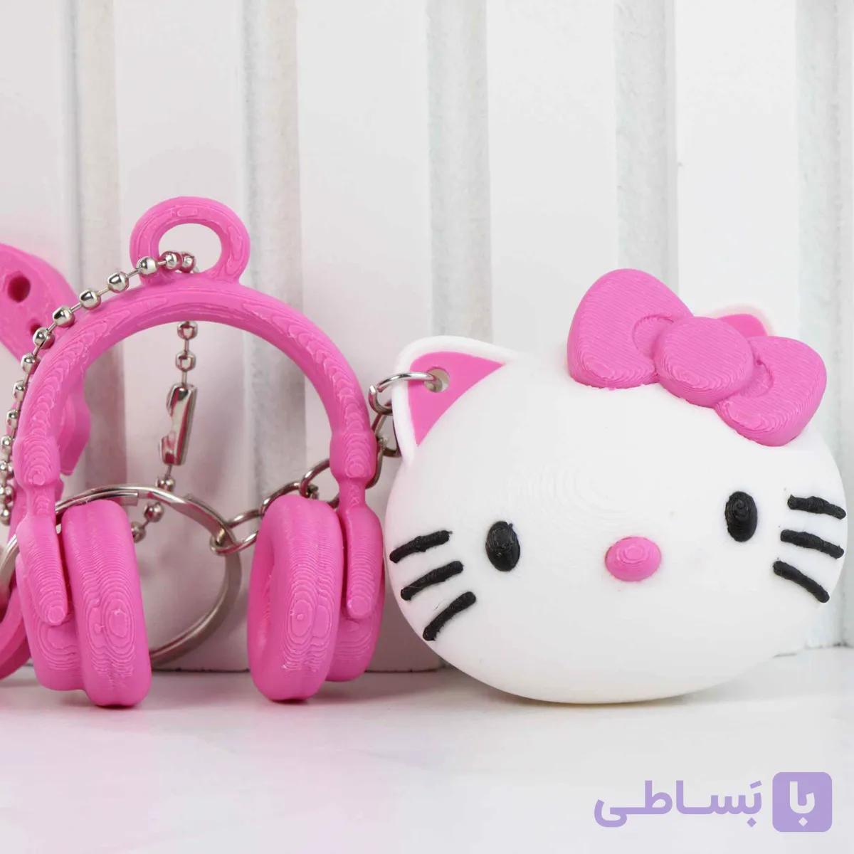 چارم بگ کیتی و هدفون | چارم بگ کیتی | چارم بگ صورتی | چارم بگ دخترونه | چارم بگ هدفون — تصویر 1