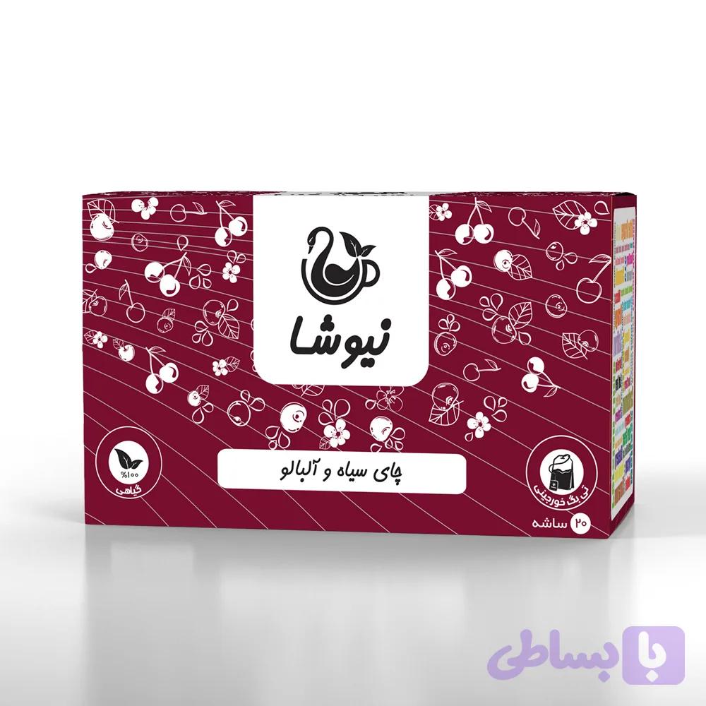 چای سیاه و آلبالو