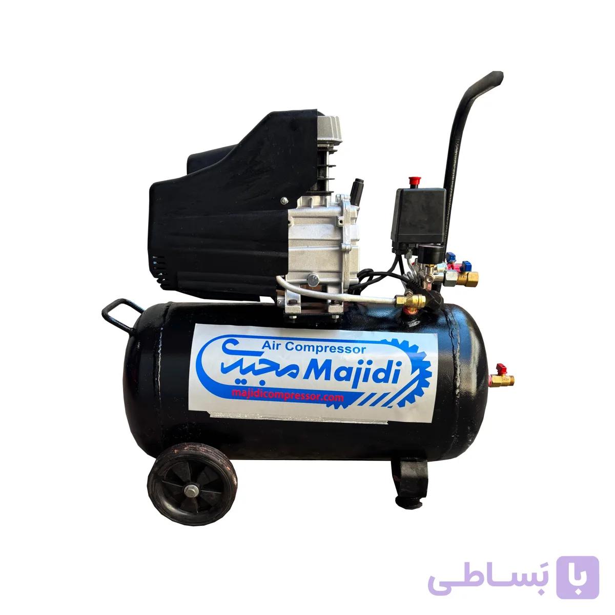 کمپرسور باد ۵۰ لیتری روغنی مجیدی با دینام ۲.۵ اسب — تصویر 1