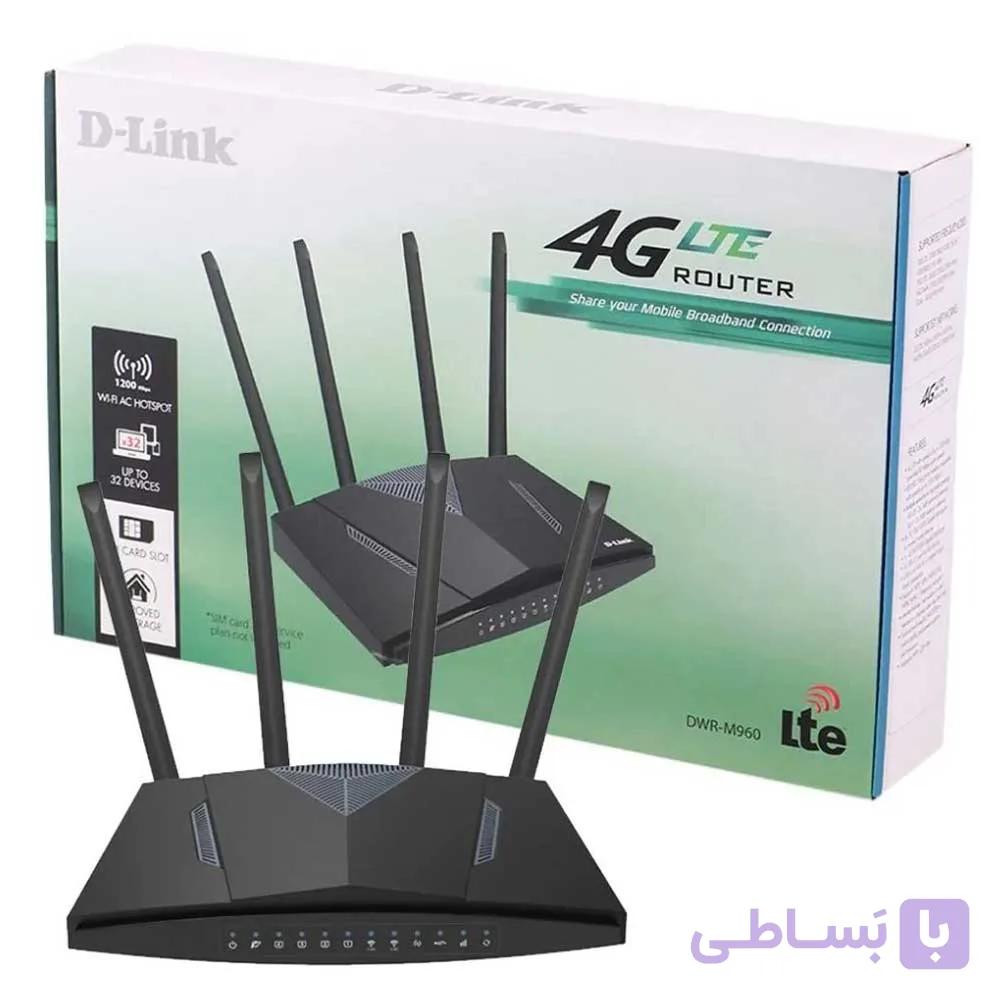 مودم روتر بیسیم D-Link DWR-M960 A2 – 4G LTE پیشرفته با ۴ آنتن و وایفای دوباند