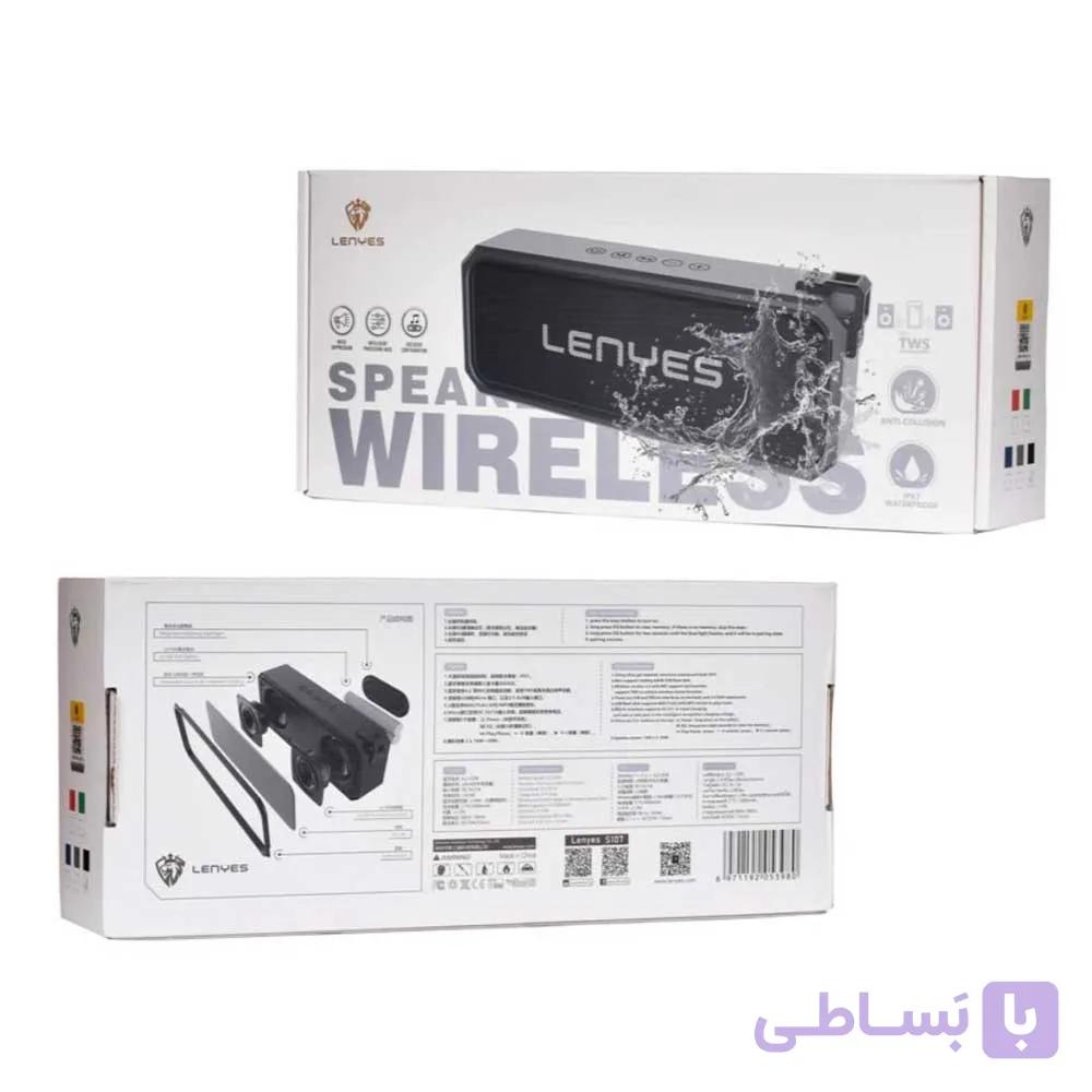 اسپیکر بلوتوثی LENYES S107 – ضدآب IPX7 و ۲۰ وات قابل حمل — تصویر 1