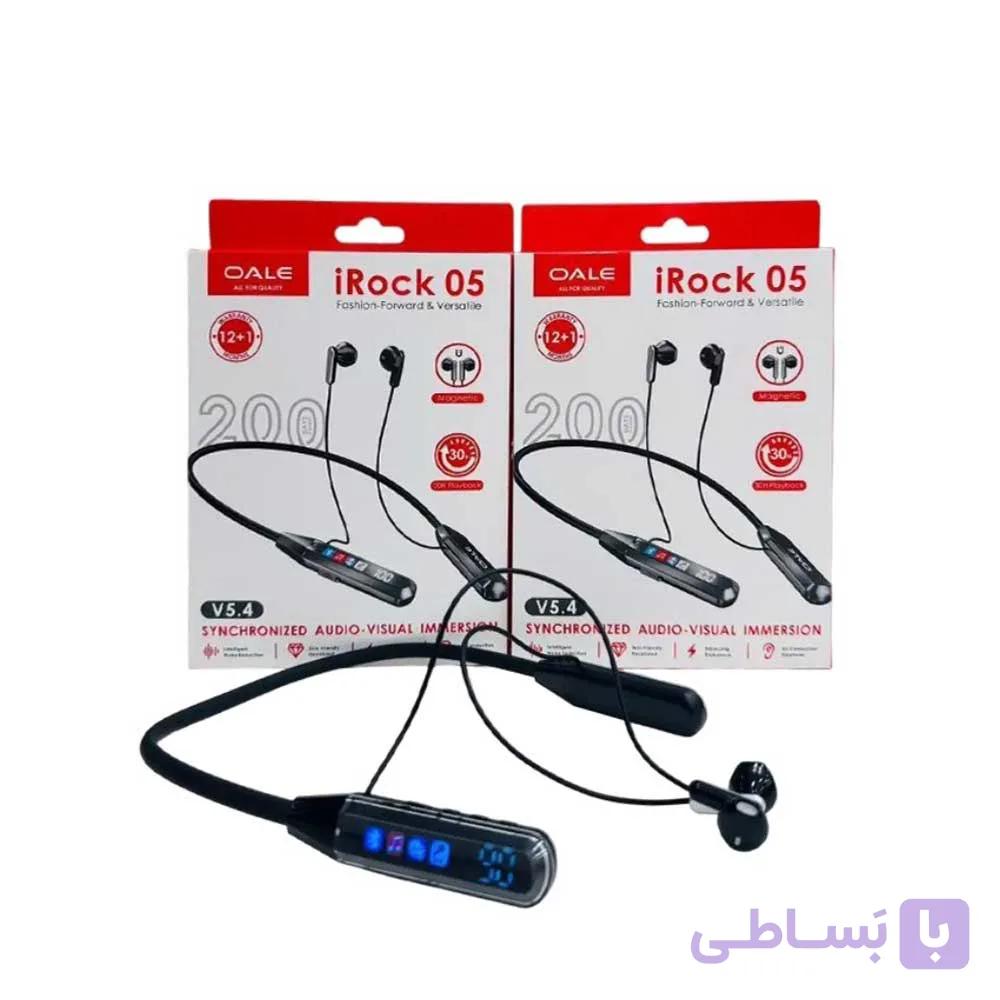 هندزفری بلوتوث دورگردنی OALE IROCK 05
