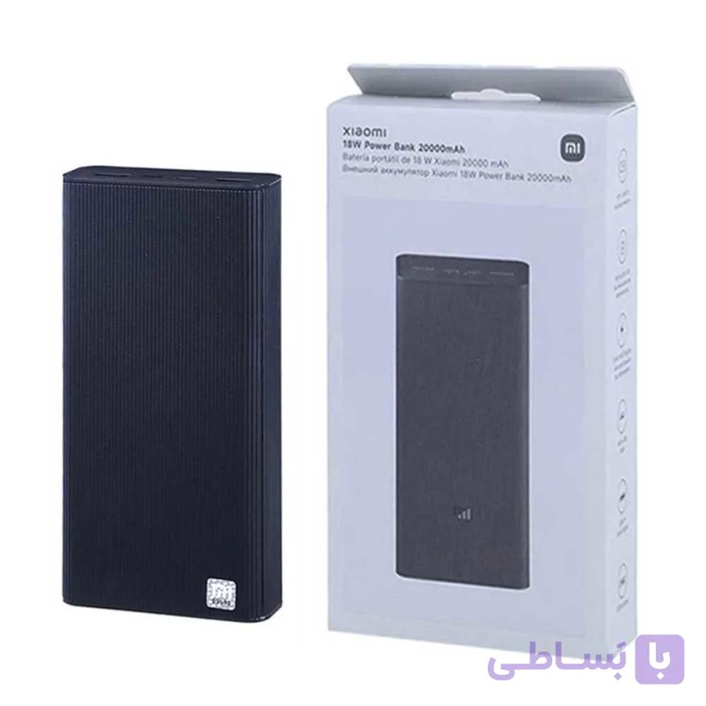 پاوربانک شیائومی مدل PB2018ZM 20000mAh 18W شارژ سریع