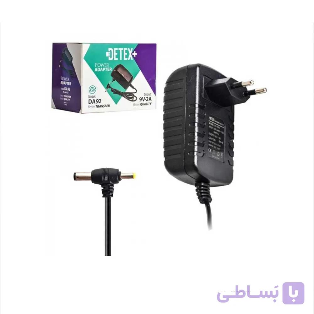آداپتور ۹ ولت ۲ آمپر دیتکس پلاس مدل DA92 (منبع تغذیه مودم و شبکه)