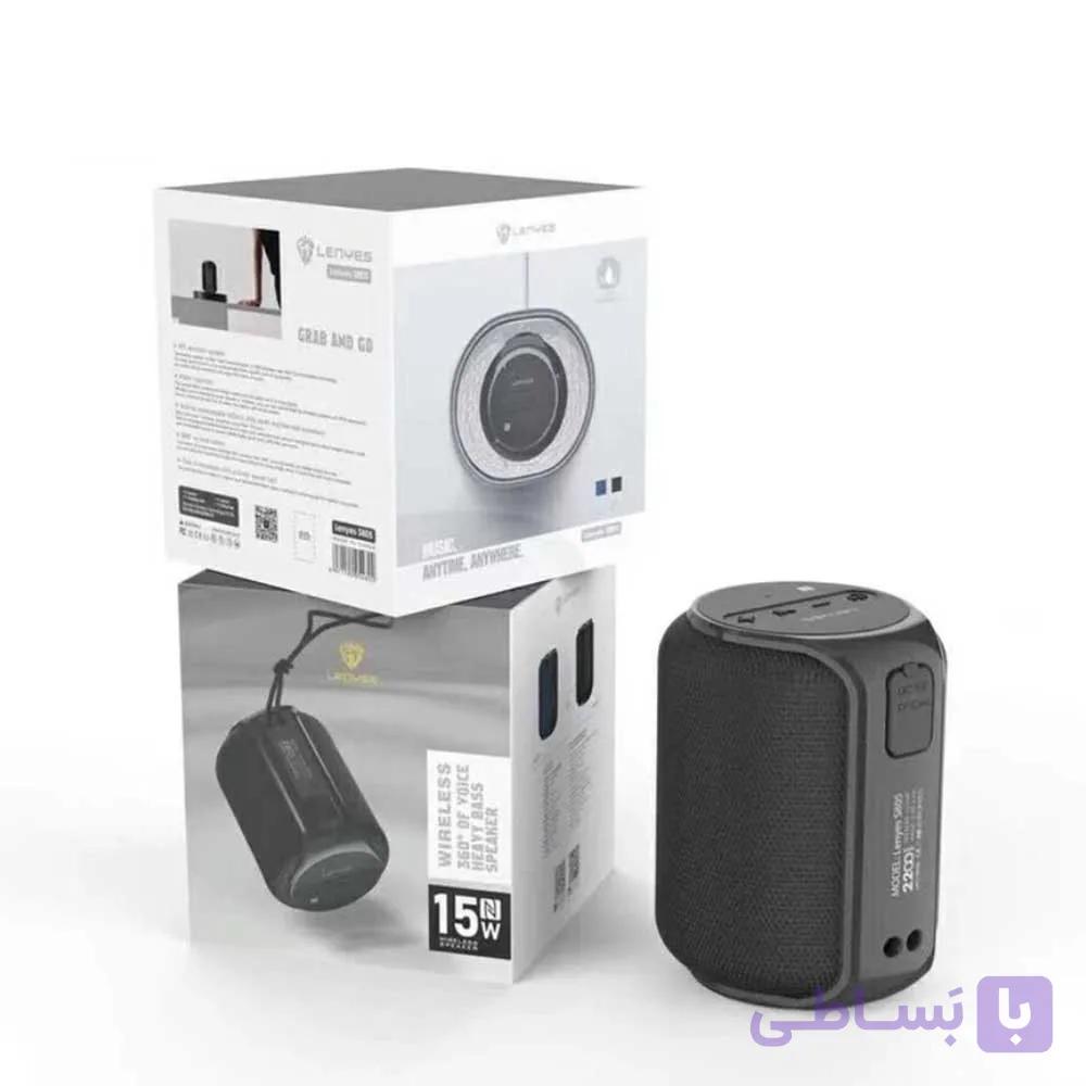 اسپیکر بلوتوثی لنز S805 | قابل حمل با صدای ۱۵ وات و ضدآب IPX6 — تصویر 1