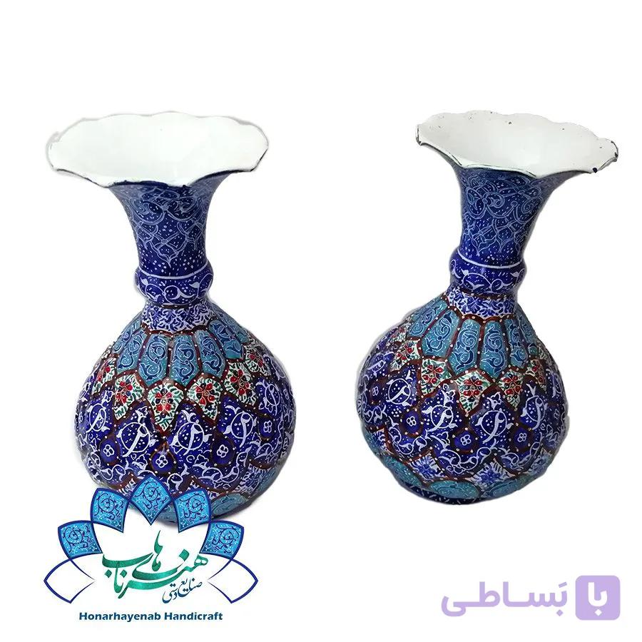 گلدان شلغمی میناکاری – کد 526