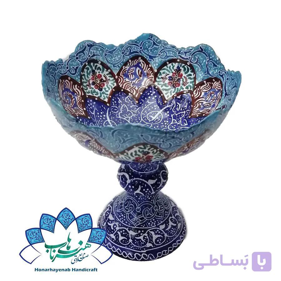 کاسه پایه دار میناکاری-849