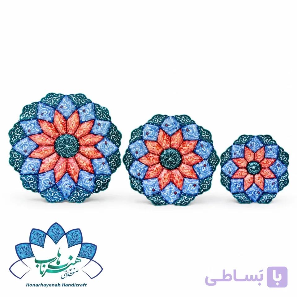 بشقاب دیوار کوب ست سه تایی- کد1510