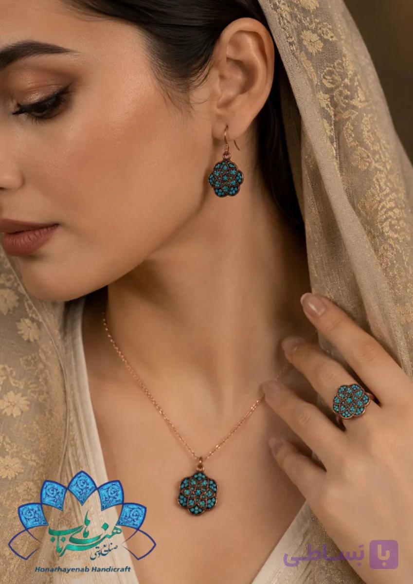 نیم ست فیروزه کوب مدل مهرخاتون – 2179 — تصویر 1