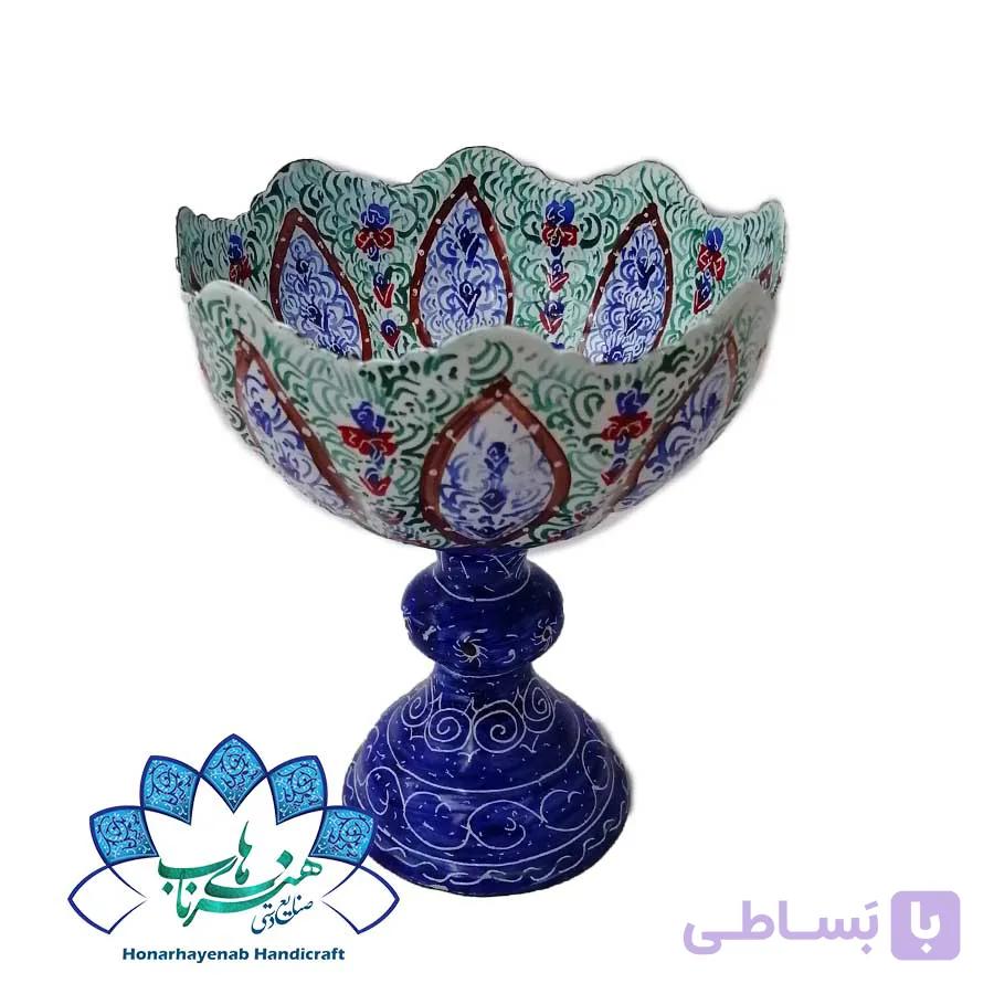 کاسه پایه‌دار میناکاری _ کد 851