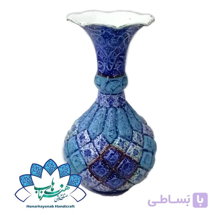 گلدان شلغمی میناکاری – کد 528