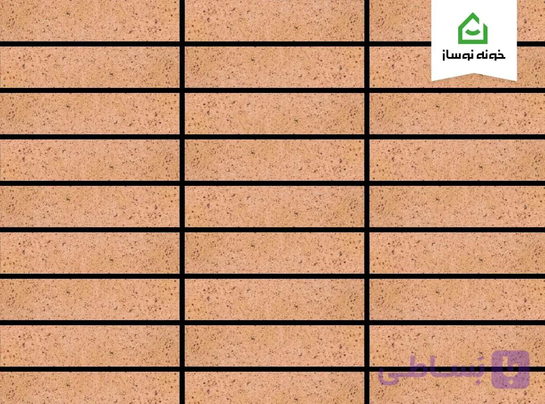 آجر نما نسوز شاموتی روشن کد P4 آذرشین — تصویر 1