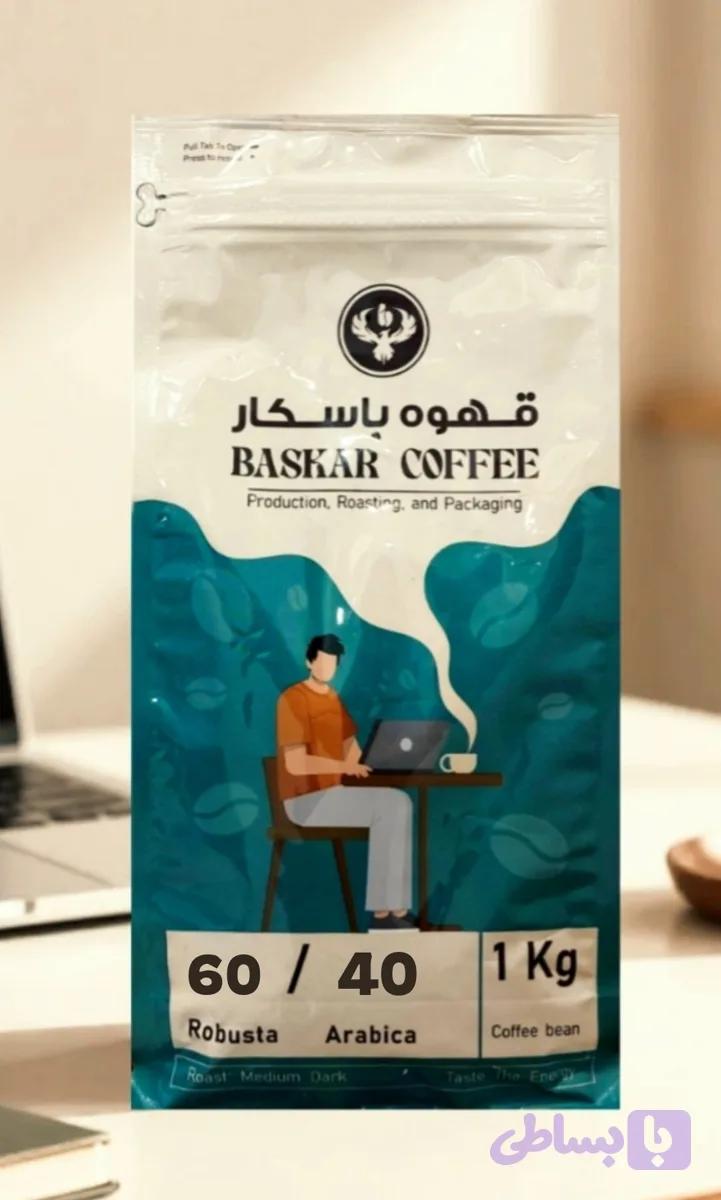 قهوه برند باسکار میکس ولف 60/40