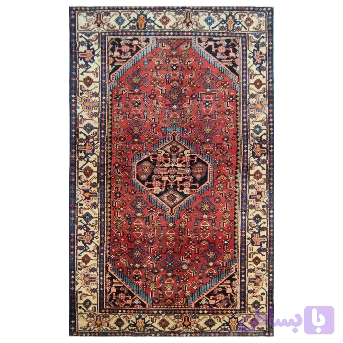 قالیچه همدان لاکی دستبافت — تصویر 1