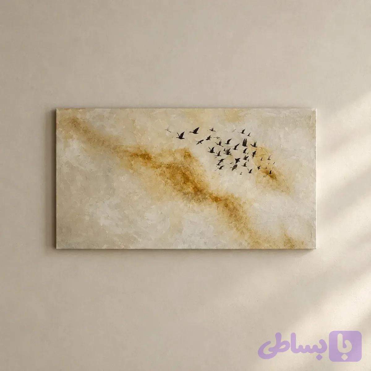 تابلو نقاشی مدرن کوچ پرندگان