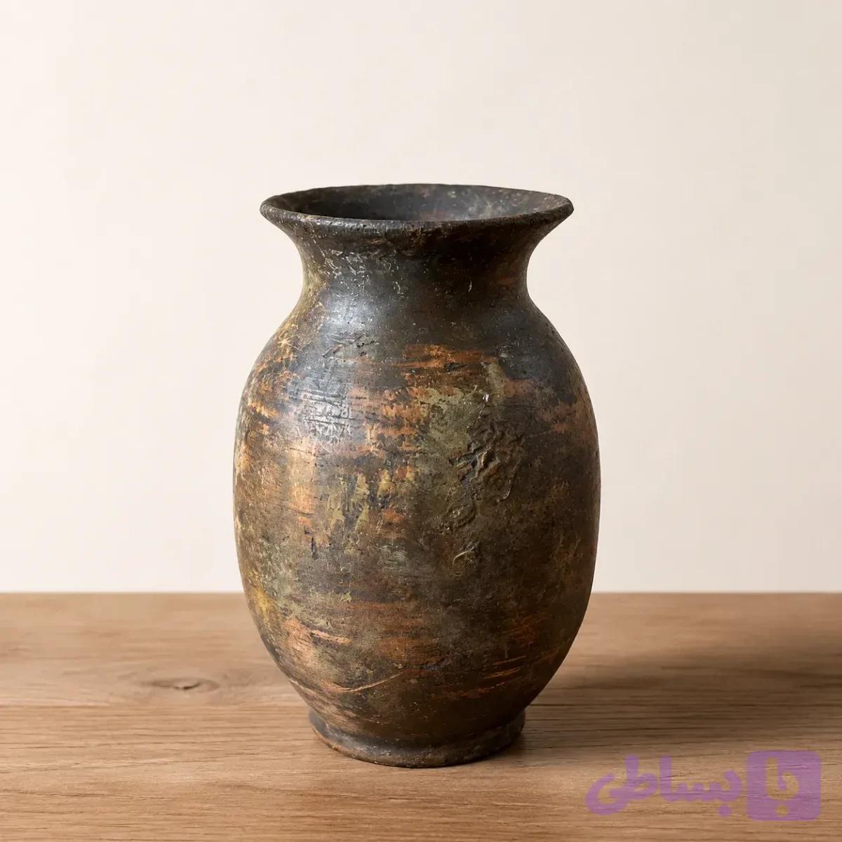 گلدان پتینه طرح عتیقه — تصویر 1