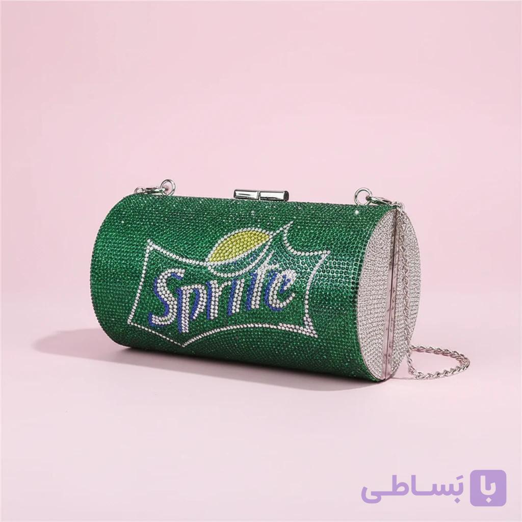 کیف دوشی فانتزی نوشابه فول نگین مدل Sprite