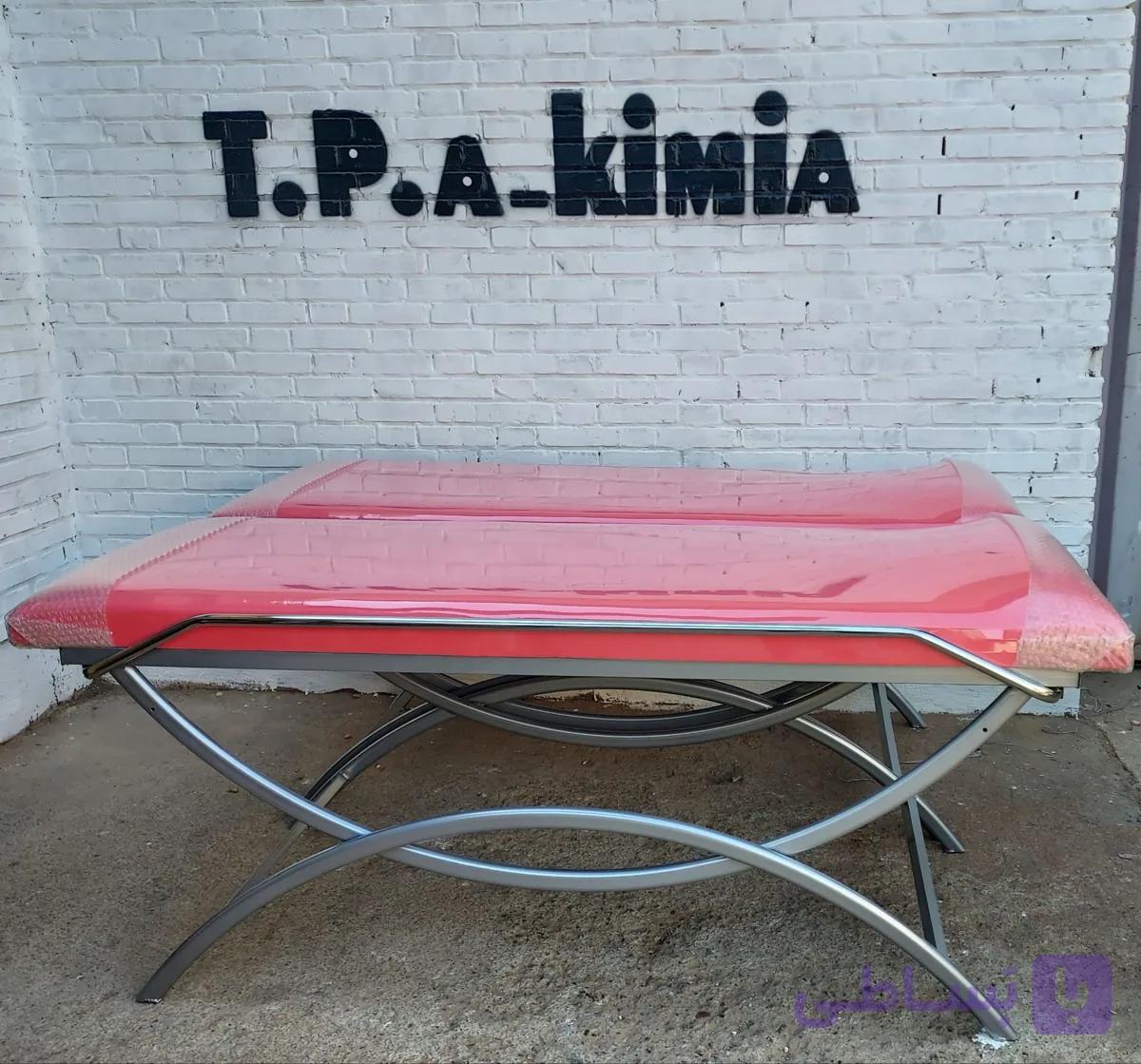 تخت معاینه پایه هلالی فلت