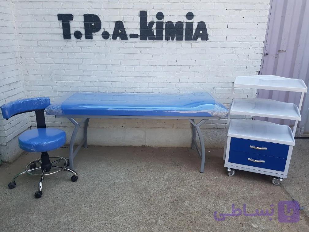 تخت معاینه پایه مبلی فلت