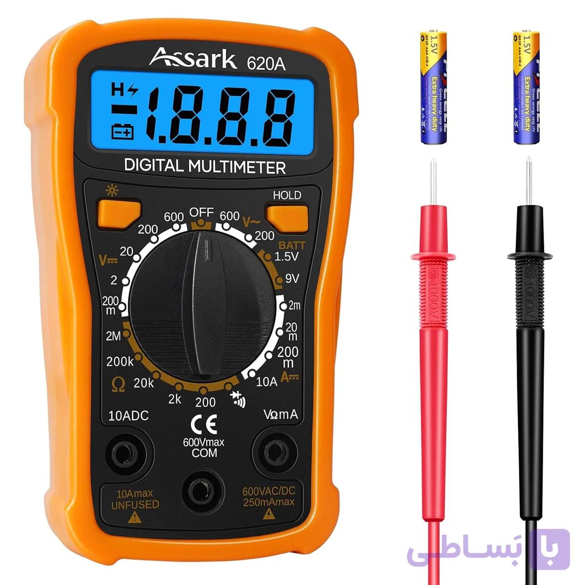 مولتی متر دیجیتال Assark با شمارش 6000 عدد — تصویر 1