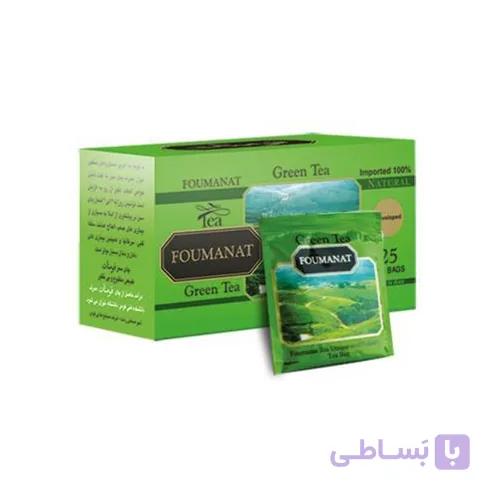 چای سبز کیسه‌ای فومنات (25عددی)