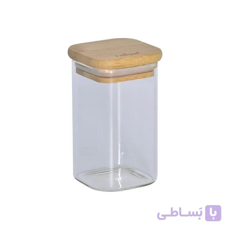 بانکه مربعی پیرکس درب بامبو